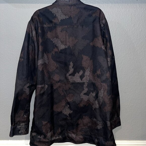 RIDE SNOWBOARDS Shred Gear Camo Black & Brown Snow Jacket Shacket -EUC - XL - Picture 6 of 16